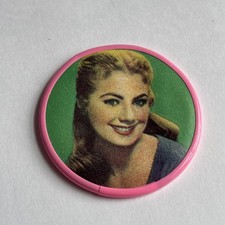 Shirley Jones Hollywood Starlet Round Pocket Mirror 2” Japan PINK  picture