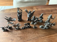 Vintage Pewter Fellowship Foundry Figurine & More Lot Dragons Wizards 12 Total picture