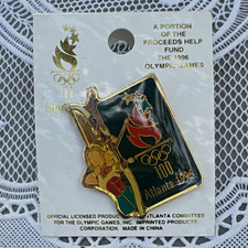 Atlanta 1996 Olympic Games Official Licensed Pinback Pin Made in China picture