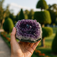 Raw Amethyst Crystal Quartz Geode Cluster Specimens Healing Mini Decor Gifts picture