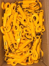 Bulk LOT of Plastic Snap Hooks Rotary Cord Hole With Split KeyChain O-Ring picture