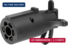 CURT 57245 7-Way RV Blade Vehicle-Side to 4-Way Flat Trailer Wiring Adapter with picture