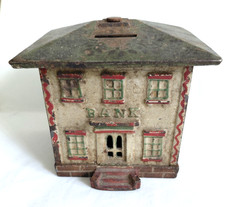 Vintage/Antique Cast Iron Bank Still Bank ~ Parts picture