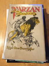 TARZAN AND THE GOLDEN LION HARDCOVER 1923 GROSSET & DUNLAP BURROUGHS 1ST EDITION picture