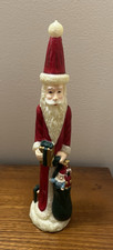 12” Santa Candle With Bag And Toys picture