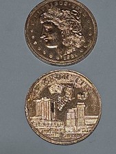 2 1921 Morgan Dollar/Las Vegas Souvenir Medallion  picture