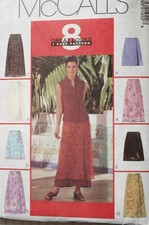 McCALL'S 2192 MISSES TEEN WRAP SKIRTS PATTERN 2 LENGTHS SIZE 8 10 12 picture