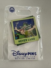 Peter Pan and Tinker Bell Pin - Never Land - Disney Destinations - Aug LE 2000 picture