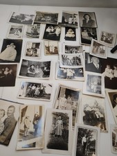 Vintage Bundle Of Black & White Photos 32  1920-1960 picture