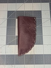 Small Burgundy Leather Knife Slip picture