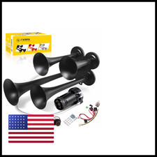 Farbin Truck Air Horn 150Db Train Horn 12V 4 Trumpet Car Horn For Truck Super picture