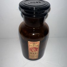 antique Superior Hair Oil Early 1900S Gt Frasier Druggist Johnstown Pa Stopper picture