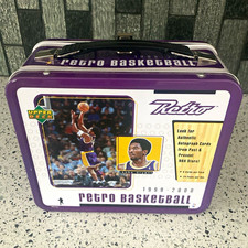 Upper Deck Retro Basketball 1999-2000 Purple Metal Lunchbox Tin picture