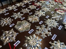 Vintage Gorham Sterling Silver Snowflake Ornament - 1970 - 2024 Annual Christmas picture