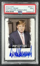 DONALD J. TRUMP PSA 9 2012 LEAF POP CENTURY SIGNATURES #BA-DT1 AUTO 6328 picture