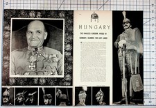 Vintage 1930s Hungary Magazine Article Spread Regent Horthy Budapest Culture picture