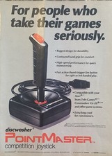 1982 PointMaster Competition Joystick PRINT AD Discwasher Atari / Sears VTG 80s picture