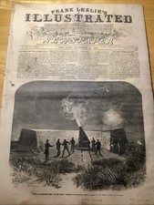 1863 FRANK LESLIE’S CIVIL WAR NEWSPAPER ~ GREAT CIVIL WAR ERA CONTENT 🇺🇸 picture