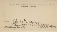 Rear Admiral John Crittenden Watson- Signed Historical Page picture