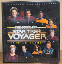 The Complete Star Trek Voyager Master Set with Autographs Sketch Cards Relic picture