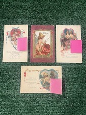 Ephemera Valentine 1910’s? Post Cards, Lot Of 4. No Writing On Any Of Them picture