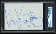Ben Kingsley signed autograph 3.5x5 Cut Actor Gandhi RC PSA Slabbed picture