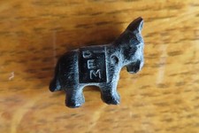 Vintage  DEM GOP Donkey Black Plastic Mini Toy Democrat  1940's - 1950s picture
