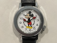 Vintage Bradley Mickey Mouse Nodding Head Swiss Watch 015 - EXE - Runs picture