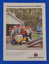 1976 INTERNATIONAL HARVESTER IH ORIGINAL CLASSIC PRINT AD 80 CADET LAWN TRACTOR picture