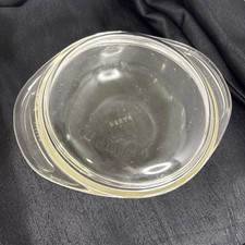 Vintage Pyrex 022 1qt Clear Glass Casserole Covered Dish Tab Lid 682-C ~ USA picture