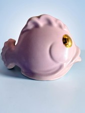 Vintage Ceramic Fish Wall Pocket 🐙 Cute with Mermaids & Fish 🐳 picture