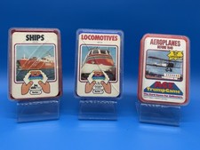 3 x Vintage 1970s Top Trumps Cards Ships Locomotives Aeroplanes Complete Sets picture