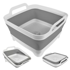 Collapsible Wash Basin for Baby Bottles - 2.4 Gallons Portable Wash Bin for R... picture