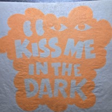 ​Vtg Porter's Roach Iron-On Decal Kiss Me In The Dark 1970s Neon Humor NOS picture
