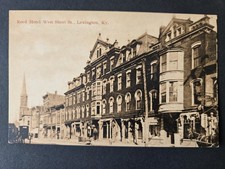 Reed Hotel West Short Street Lexington KY Horse Carriage Postcard Early 1900's picture