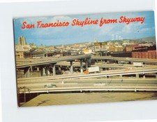 Postcard San Francisco Skyline from Skyway San Francsico California picture