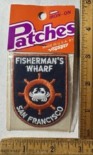 Vintage Fisherman’s Wharf San Francisco California Patch Voyager Travel Souvenir picture