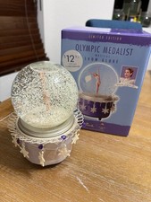 2002 Salt Lake Olympic Winter Games Musical Snow globe Hallmark Tara Lipinski  picture