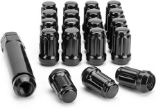 16PCS M12x1.5 Lug Nuts 6 Spline Black Polaris RZR ATV Can-Am UTV Wheel Set picture