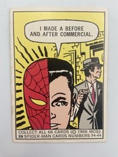 MCG 1966 Donruss Marvel Super Heroes #39 Spider-Man Before and After Steve Ditko picture