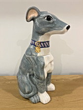 RARE Vintage Anthropologie Ceramic Whippet Dog Cookie Jar picture