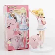 Pokemon Lillie with Clefairy Anime Action Figure Toys 19CM picture