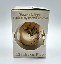 Schmid Heavenly Light Angel Ball Christmas Ornament 1985 Vintage MPN 177-712 picture
