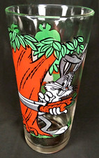 Vintage 1976 Pepsi Collector Glass Tumbler Looney Tunes Elmer Fudd & Bugs Bunny picture