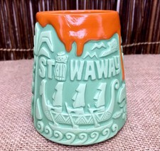 Stowaway Tiki Bar Volcano Tiki Mug Mookie Green Matte Tussin Outrigger 2nd Ed CA picture