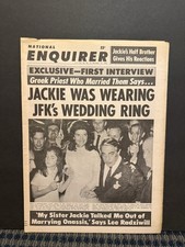 1968 Dec 15th National Enquirer Newspaper, Jackie & Ari Onassis Wedding (VRN10J picture