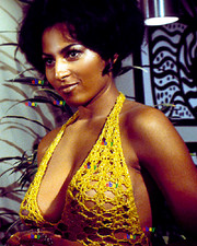 PAM GRIER ACTRESS In YELLOW TOP 8