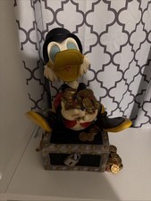 Vintage Rare Walt Disney Uncle Scrooge  Treasure Chest Statue Huge And Heavy picture