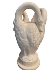 3 Swan Ceramic Vase Made In Japan picture
