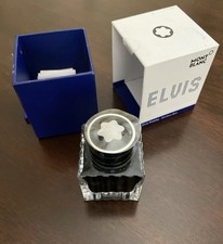 New In Box MONTBLANC Elvis Presley Old Glory Blue Ink Bottle Unopened 50 mL picture